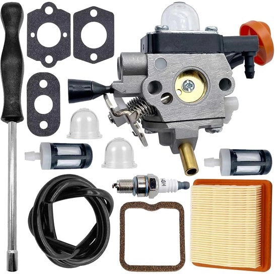 Kit di regolazione e manutenzione per tagliaerba e trimmer con filtro dell'aria 4180 141 0300, compatibile con FS131 FS131R FS311 KM131 HT131 HT132 HT133 HT134 HT135
