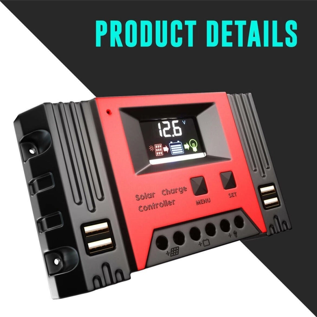 Controller Regolatore 40A Di Carica Batteria del pannello solare 12V/24V PWM - ZENCOCCO