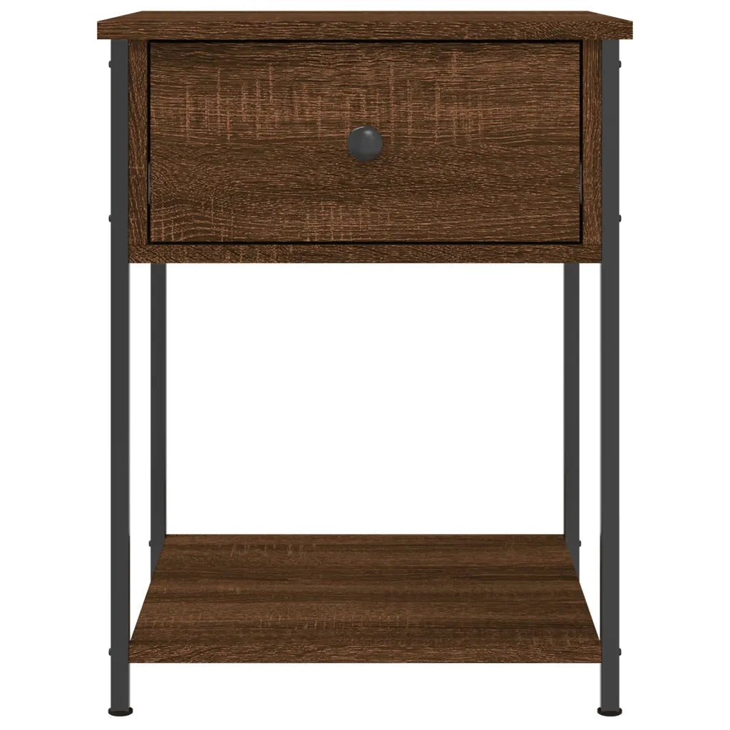Comodino Marrone Fumo 44x45x58 cm in Legno Multistrato 825851