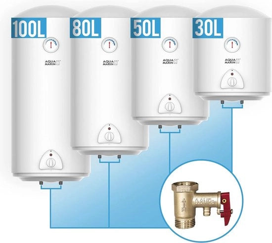 Boiler elettrico a flusso continuo 50 litri con funzione anticorrosione e installazione a parete - Massimo 75 °C, 220-240 V, 1,5 kW