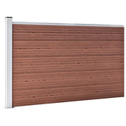Pannello di recinzione | Recinzione da Giardino in WPC 175x105 cm Marrone