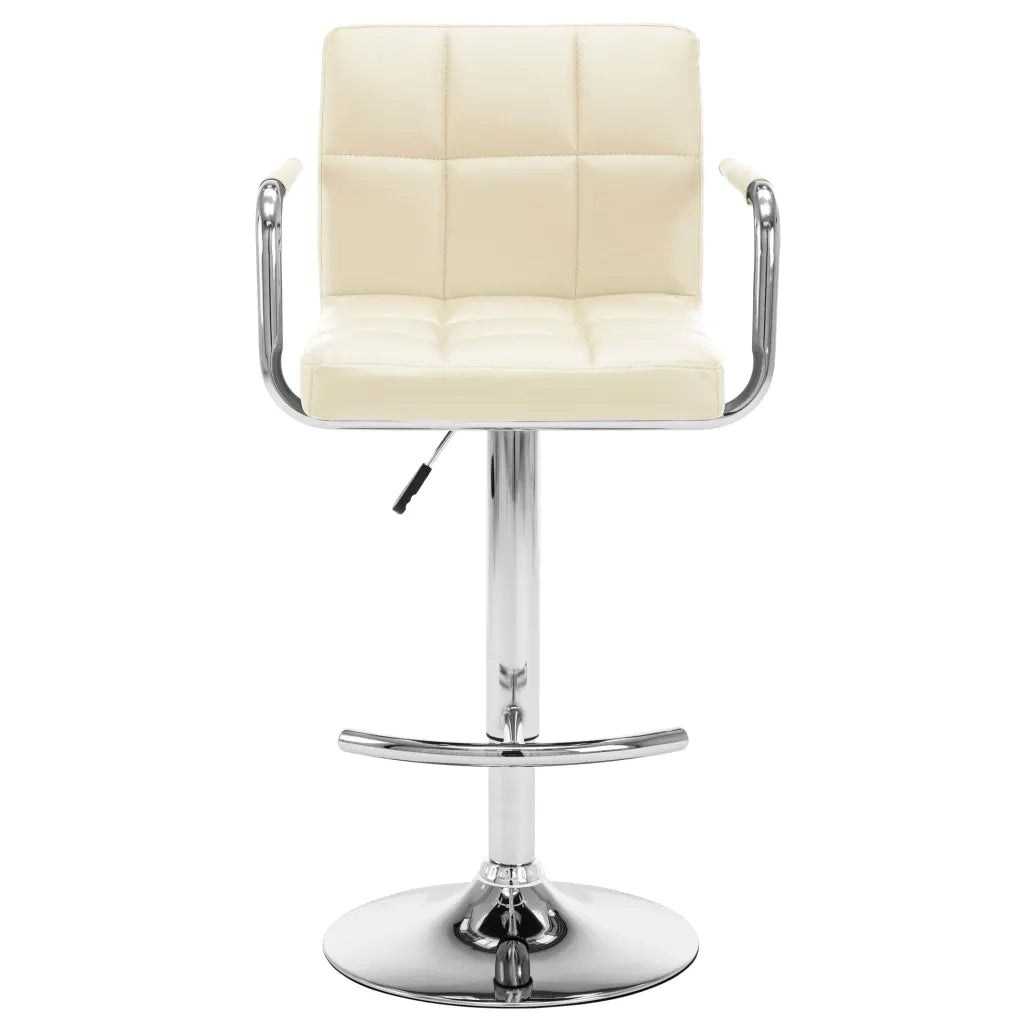 Sgabelli da Bar 2 pz Crema in Similpelle cod mxl 57555