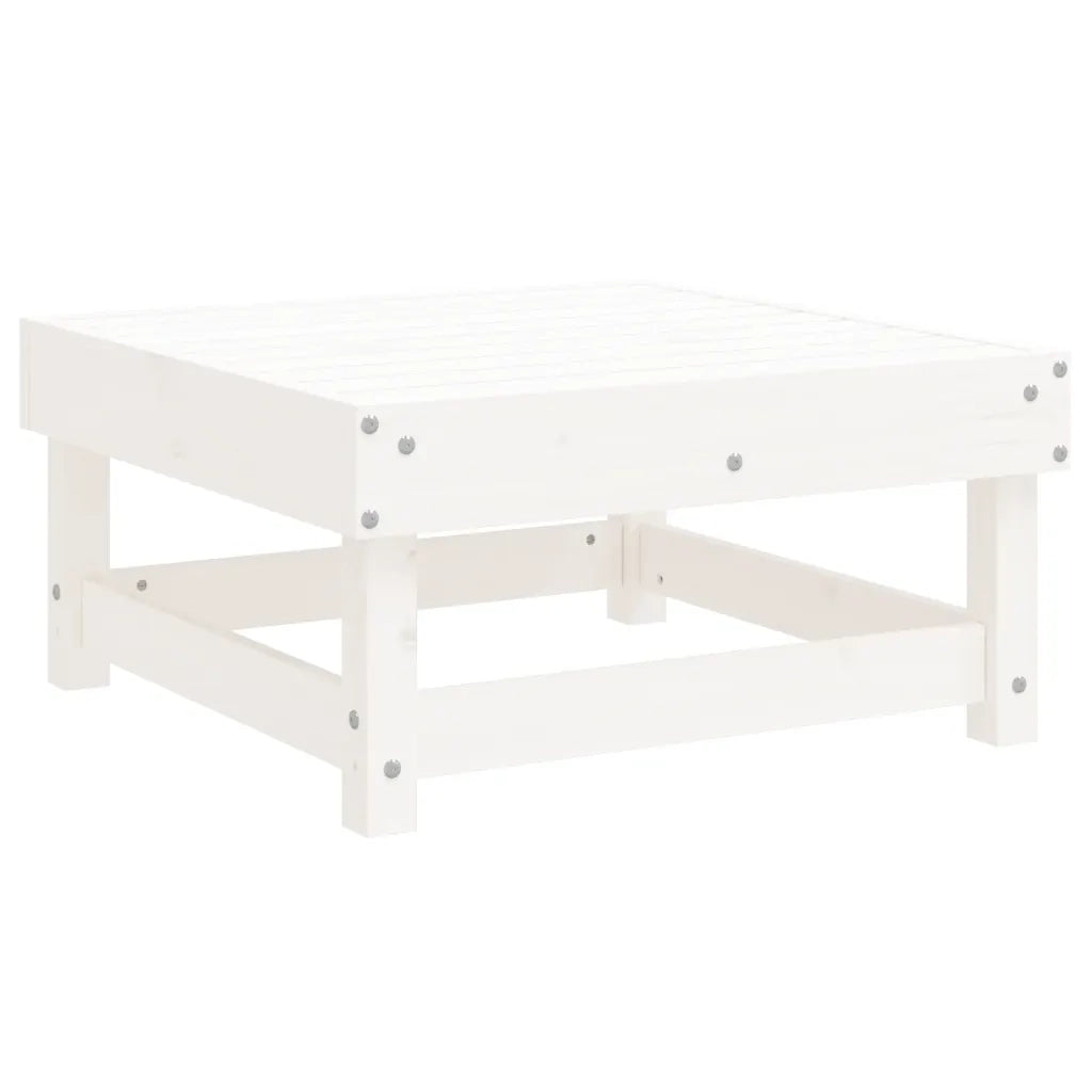 Set Salotto da Giardino 6 pz Bianco in Legno Massello di Pino 3186446