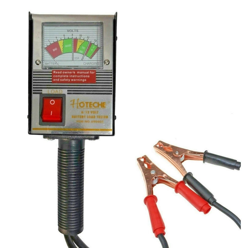 Trade Shop - Tester Batteria Analogico 6-12 Volt Per Auto Bus Moto Barca Camion 125a 690403 -