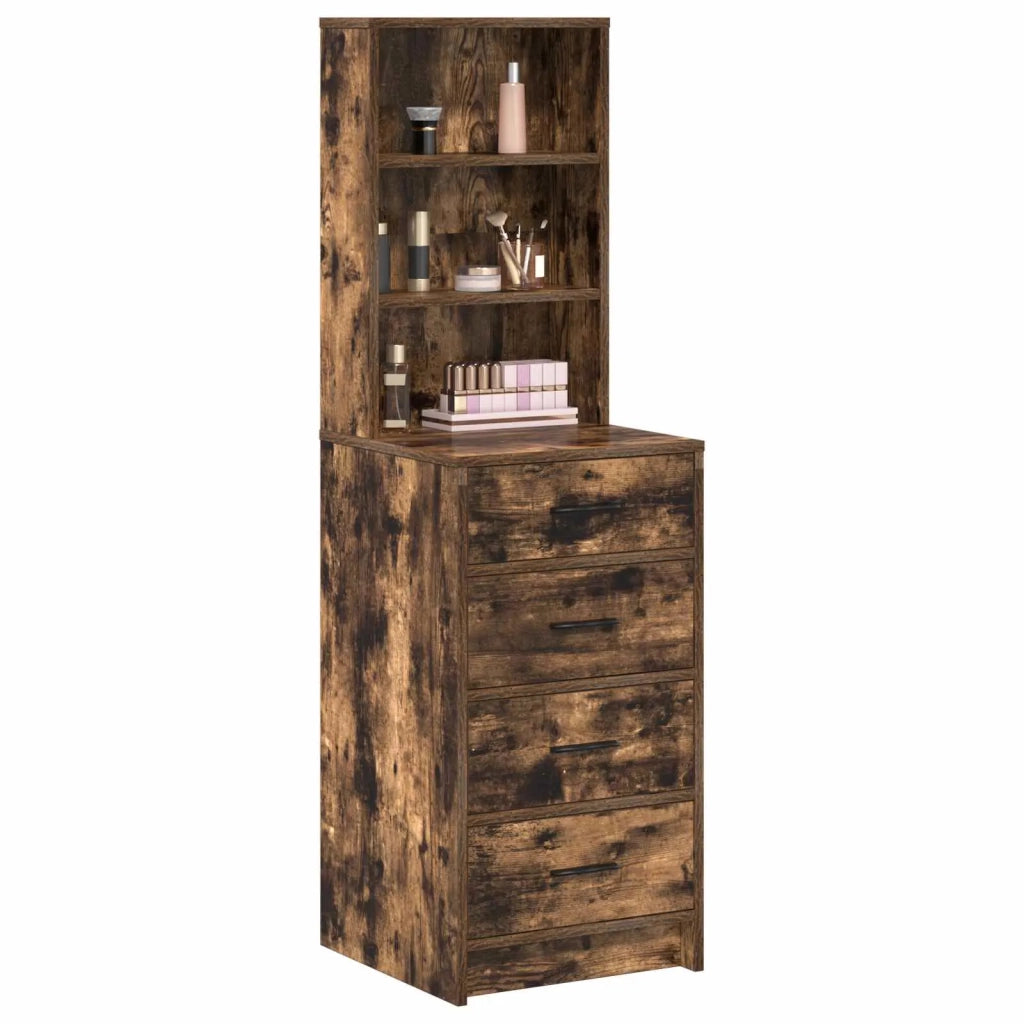 Credenza-Buffet-Armadio da cucina Rovere fumo 40 x 41 x 135 cm Legno multistrato