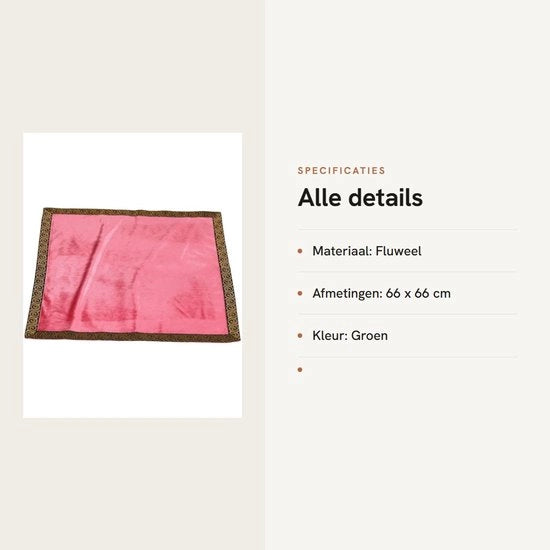Tavolo per Lettura Tarocchi con Tappeto in Velluto 66x66 cm - Tappeto per Altare - Tappeto per Lettura Tarocchi - Divinazione - Cartomanzia - Regalo - Panno per Tarocchi