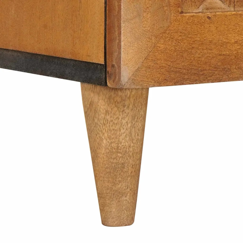 vidaXL Mobile da Bagno con porta Marrone chiaro 62 x 33 x 58 cm