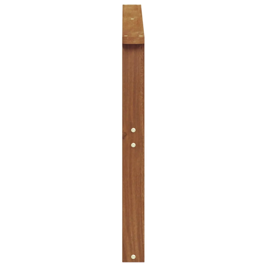 Bracciolo 2 pz Naturale 80 x 6 x 61 cm Legno di Acacia Massello 900587