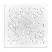 MANGROVIE - Pannello in PVC traforato - Parasole Colore: bianco, Misura: 48x48 cm