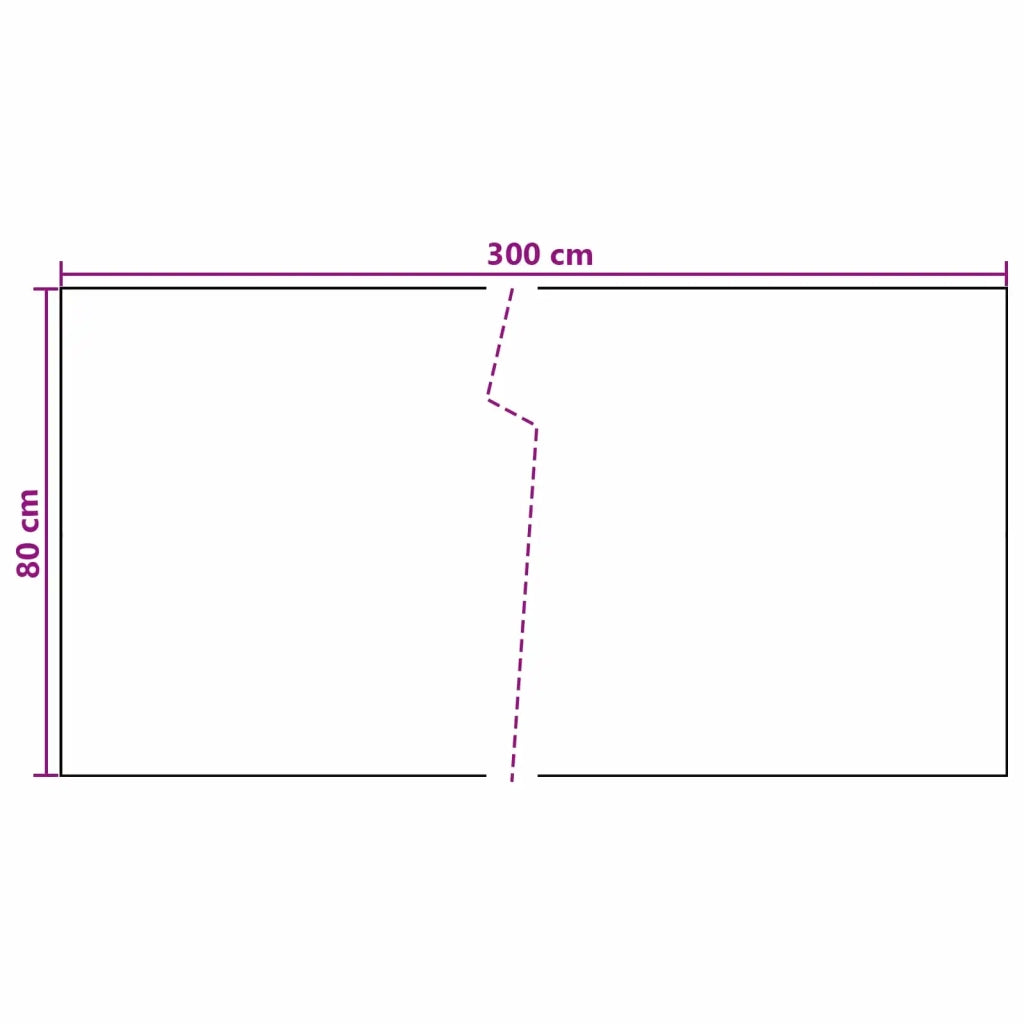 Schermo da balcone Grigio Scuro 300 x 80 cm polyrattan