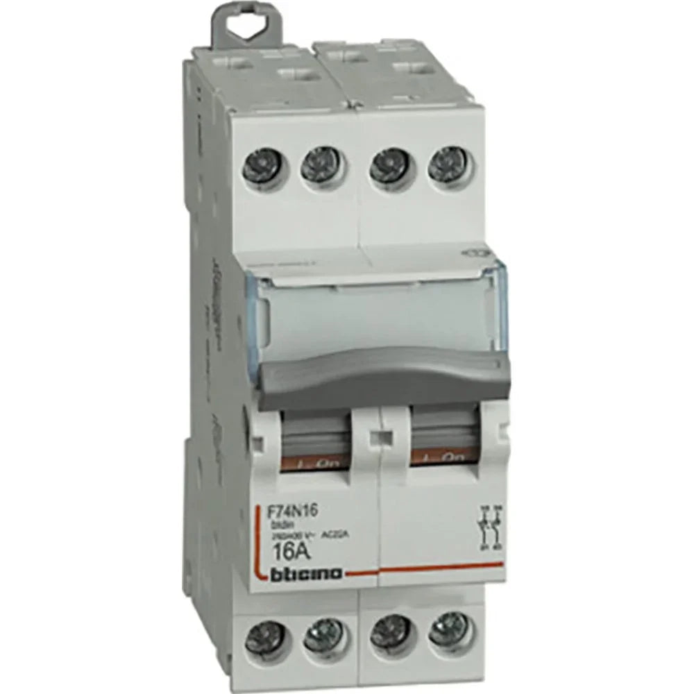Bticino sezionatore 4P 16A 2 moduli F74N16