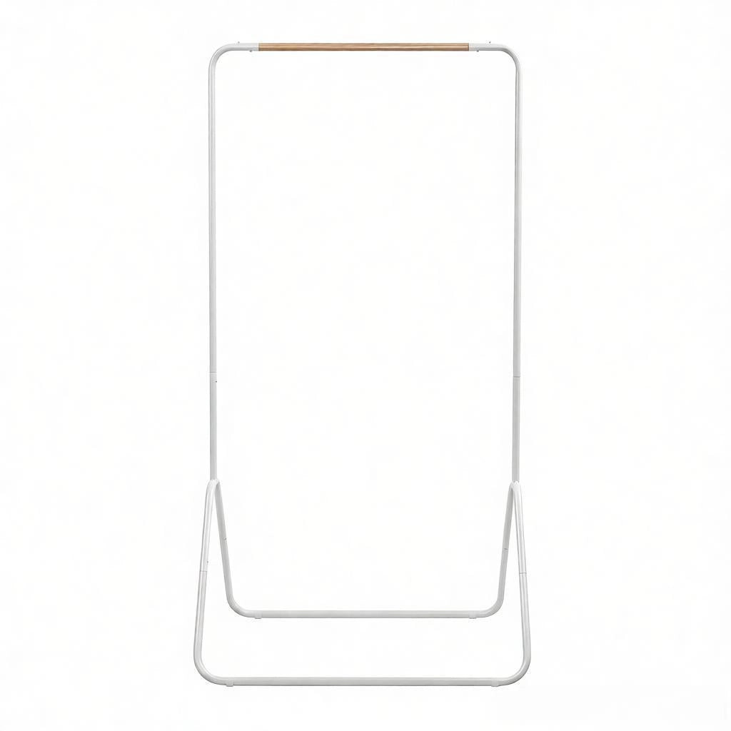 Appendiabiti da ingresso multifunzione in metallo bianco, 80 x 45 x 145 cm