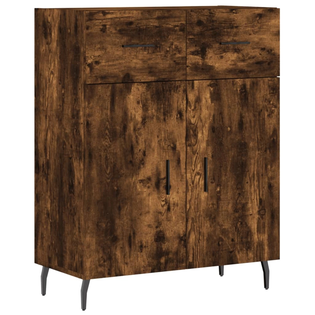 Buffet credenza cassettiera mobiletto mobile contenitore organizer cucina soggiorno salotto alto 69,5 x 34 x 180 cm legno ingegnerizzato marrone 02_0033435