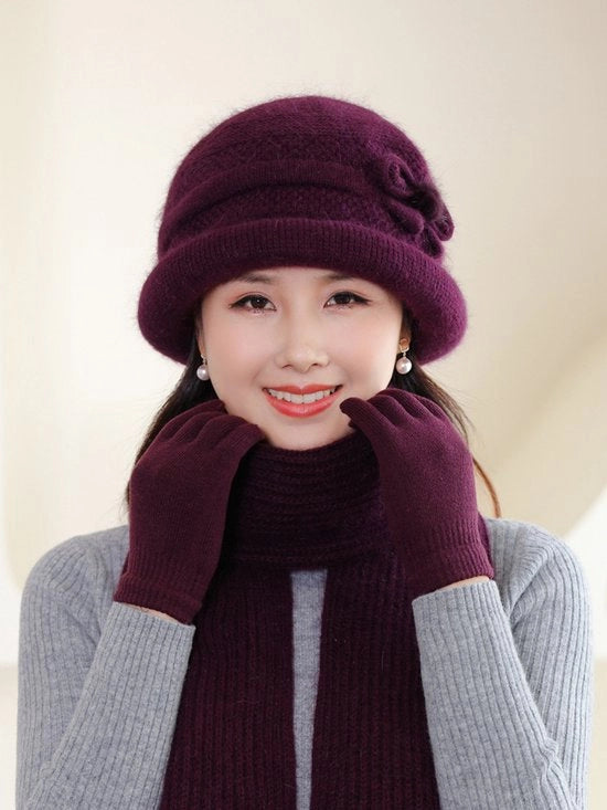 Cappello invernale a maglia, moda giovane, spesso e caldo, impermeabile al vento.