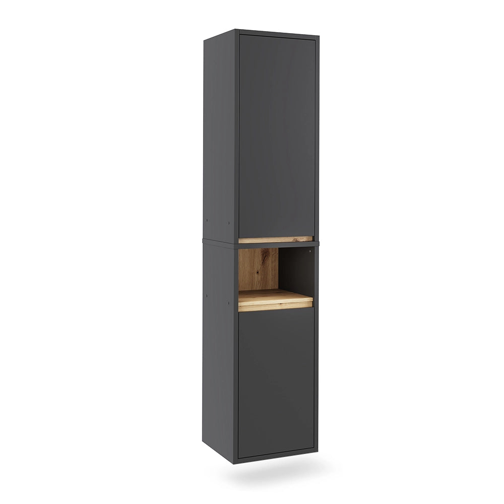 Vicco Armadio per il bagno Grigio/Artisan 38 x 170 cm con 2 porte