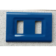Trade Shop - Placchette Placche In Abs Serie Magic Elite Bticino Compatibili Color Copriprese - Blu Cielo -4 Fori     -