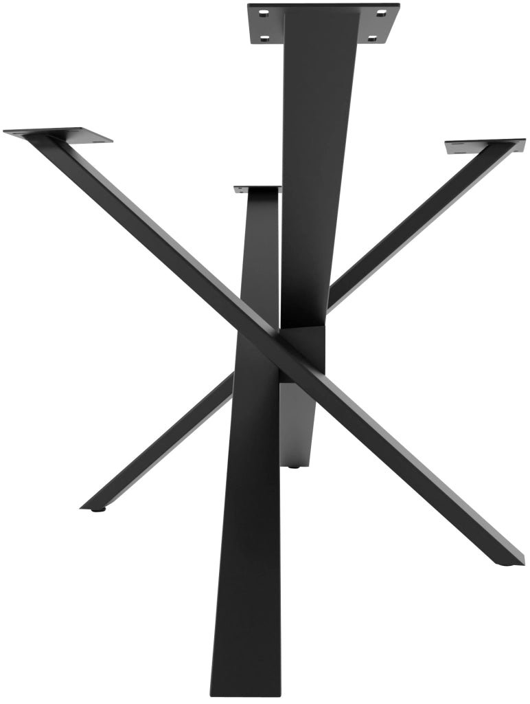 Gambe del tavolo Jimmy nero,180x80x72 cm