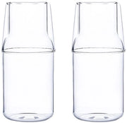 Karafa elegante con bicchiere - multifunzionale - 1 pezzo - vetro borosilicato alto