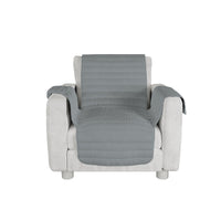 Copridivano Trapuntato 1 Posto in Microfibra Grigio Chiaro