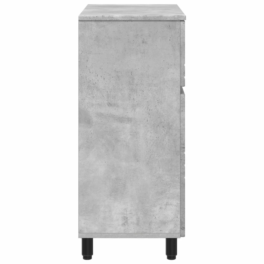 Mobiletto da bagno Grigio Cemento 60 x 35 x 80 cm