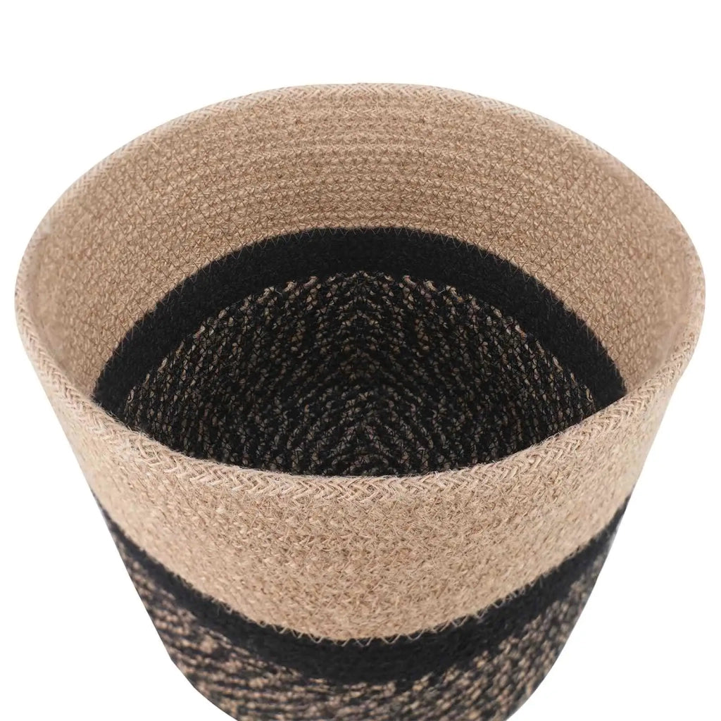 Set di Vasi per Piante 2 pcs Naturale e Nero Ø 21 x 21 cm 42012243