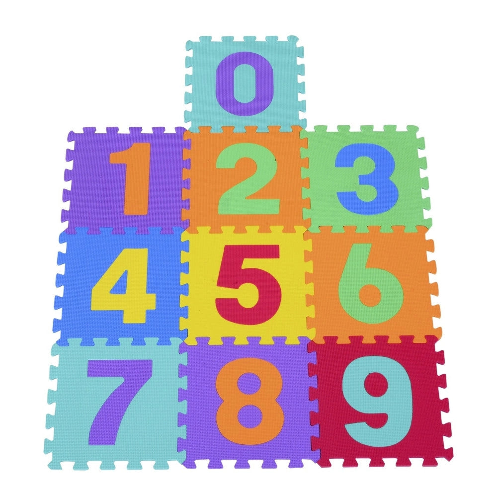 Trade Shop - Tappeto Per Bambini Da Pavimento 10 Pz Puzzle Neonato Antiurto Atossico Lavabile -