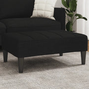 Poggiapiedi Nero 77x55x31 cm in Tessuto 4007382
