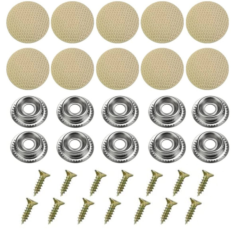 Trade Shop - Kit 20pz Viti Per Riparazione Tetto Tettuccio Scollato Staccato Auto Color Beige -