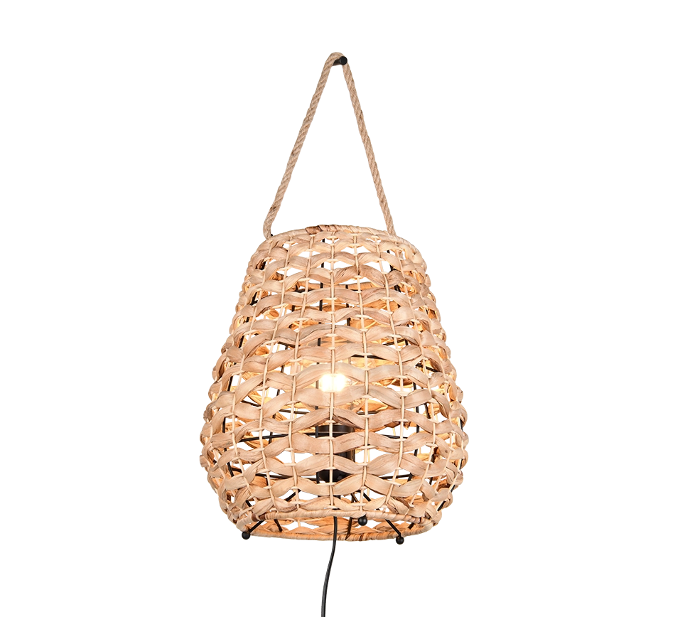 Lampada da tavolo appendibile, giacinto d'acqua, D 30 cm, Jean