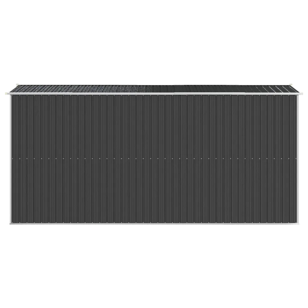 Capanno da Giardino Antracite 192x440x223 cm in Acciaio Zincato 3147452