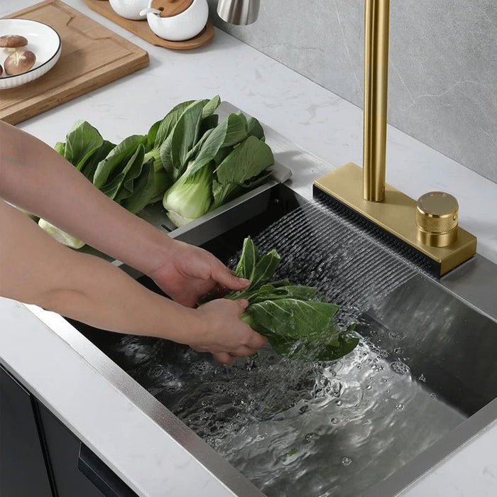 Rubinetto Da Cucina Rea Conor Brush Gold