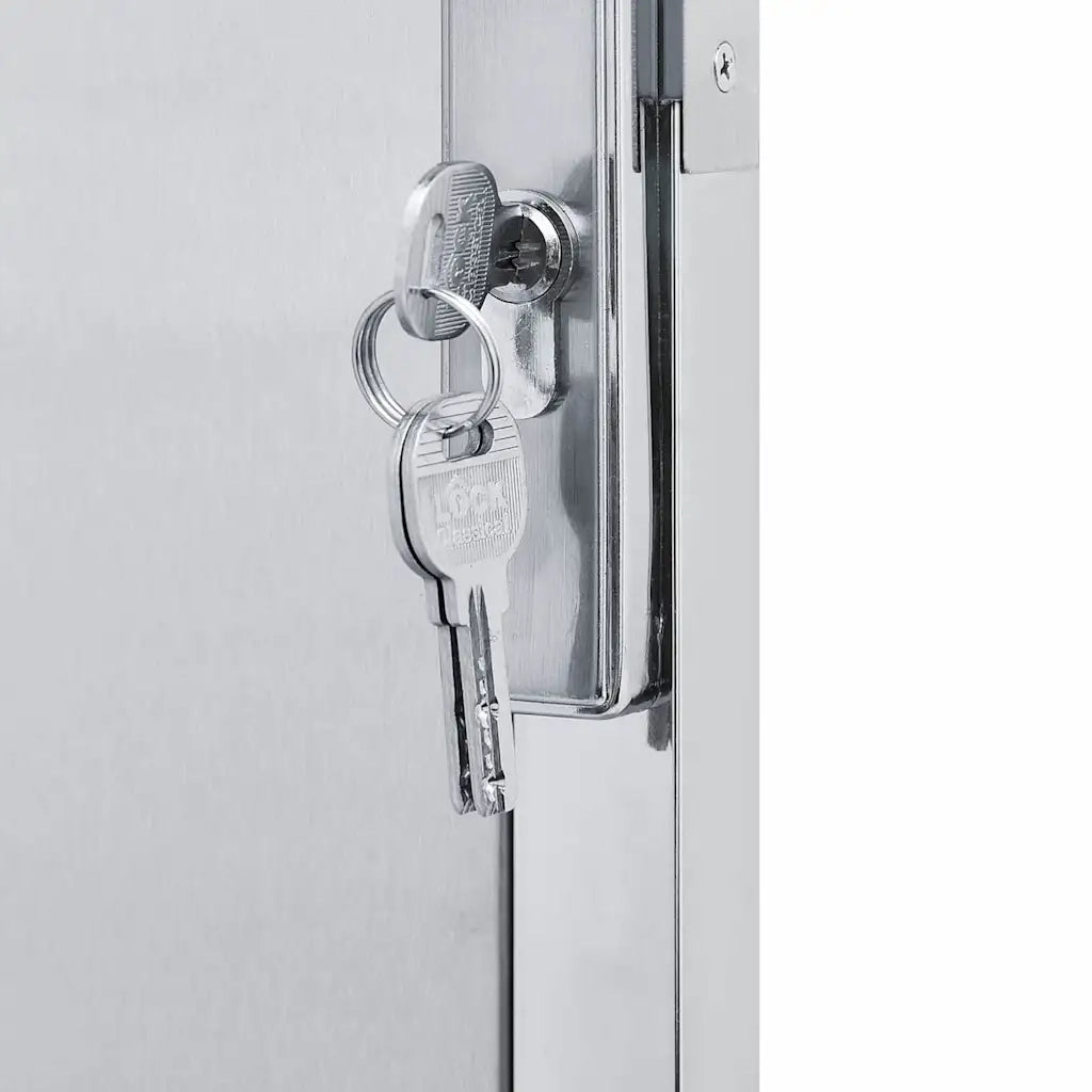 Cancello da giardino Argento 85 x 70 cm Acciaio inossidabile 3402572
