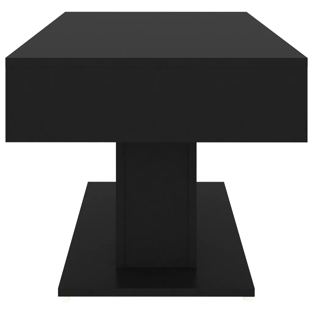 Tavolino da Salotto Nero 96x50x45 cm in Legno Multistrato 806832
