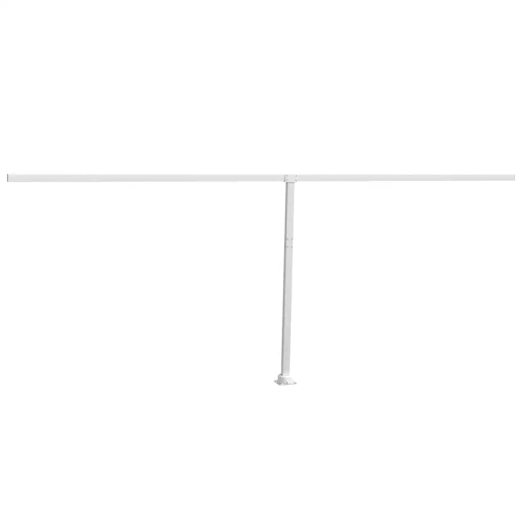Set Pali per Tenda da Sole Bianco 600x245 cm Ferro 315092