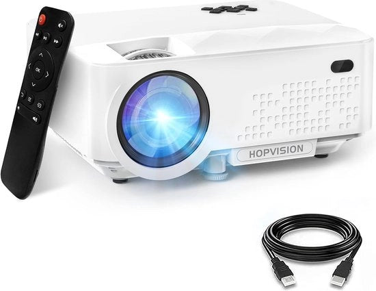 Proiettore mini portatile - 6500 lumen, compatibile con schermo fino a 240 pollici, Full HD 1080p, durata di 90.000 ore