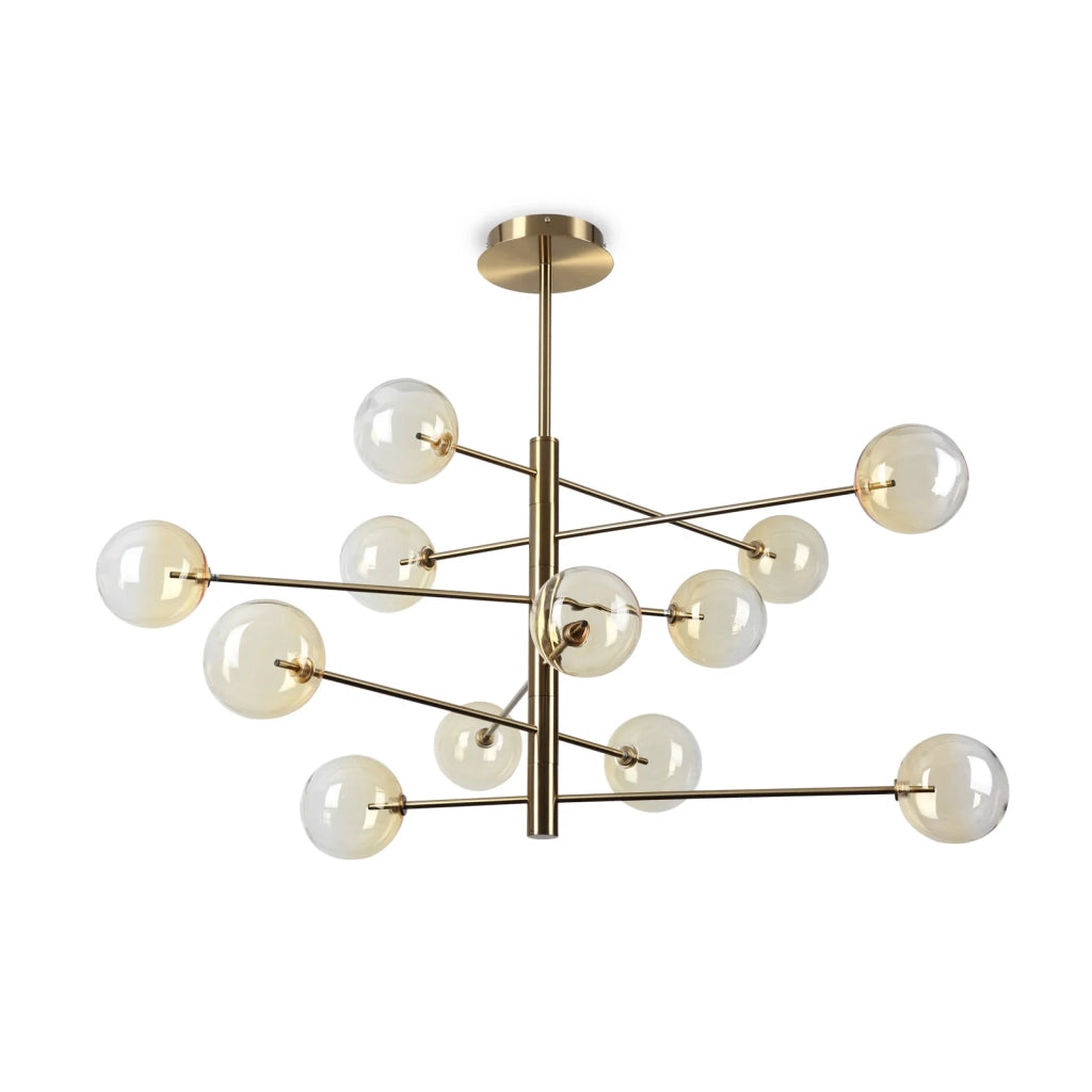 Lampada A Sospensione Equinoxe 12 Luci G4 Cromo
