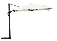 Ombrellone Decentrato da Giardino 3x3m Tennessee in Alluminio e Poliestere Ecrù