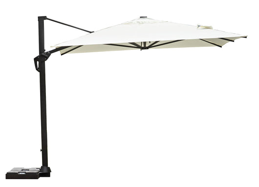 Ombrellone Decentrato da Giardino 3x3m Tennessee in Alluminio e Poliestere Ecrù