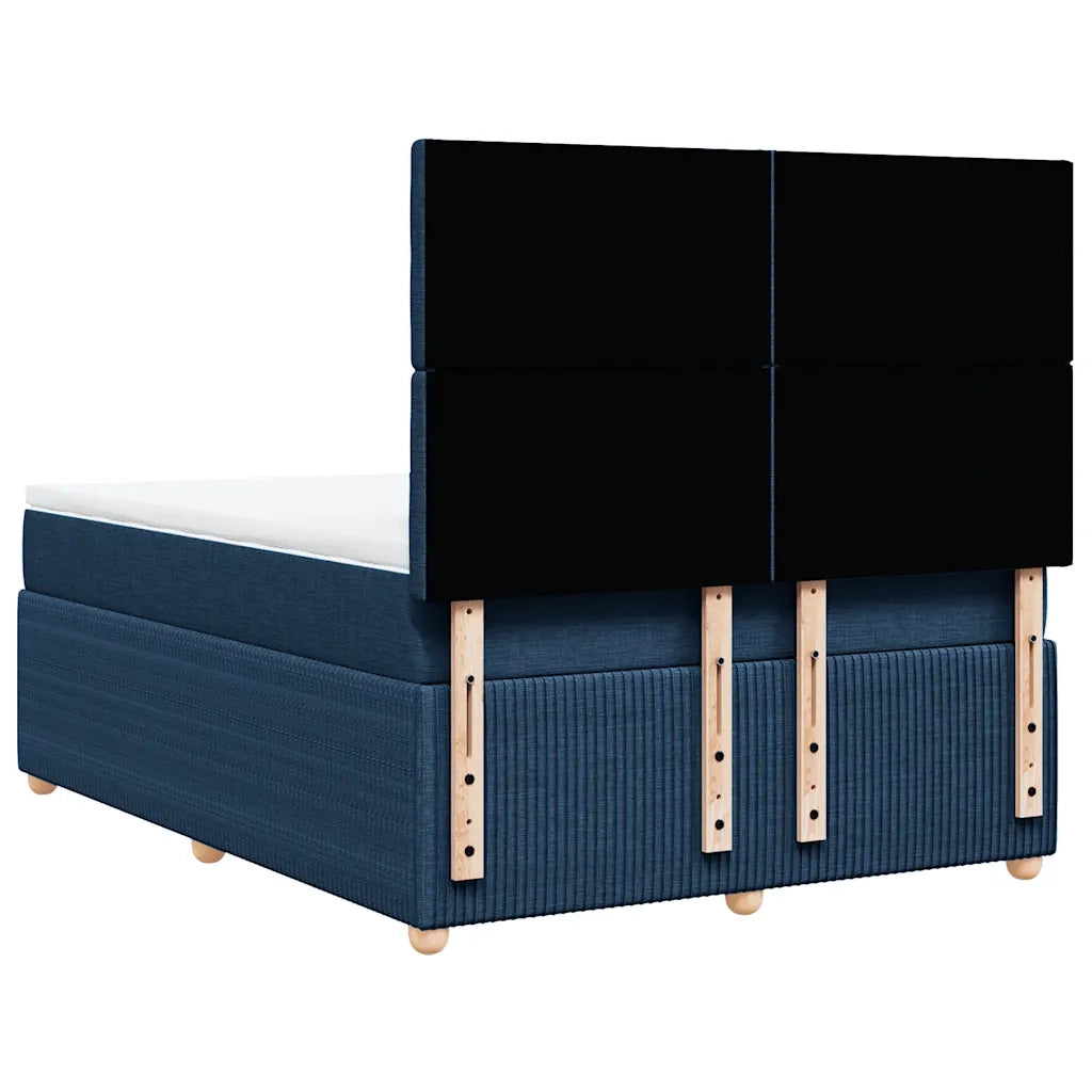 Giroletto a Molle con Materasso Blu 140x200 cm in Tessuto 3292099