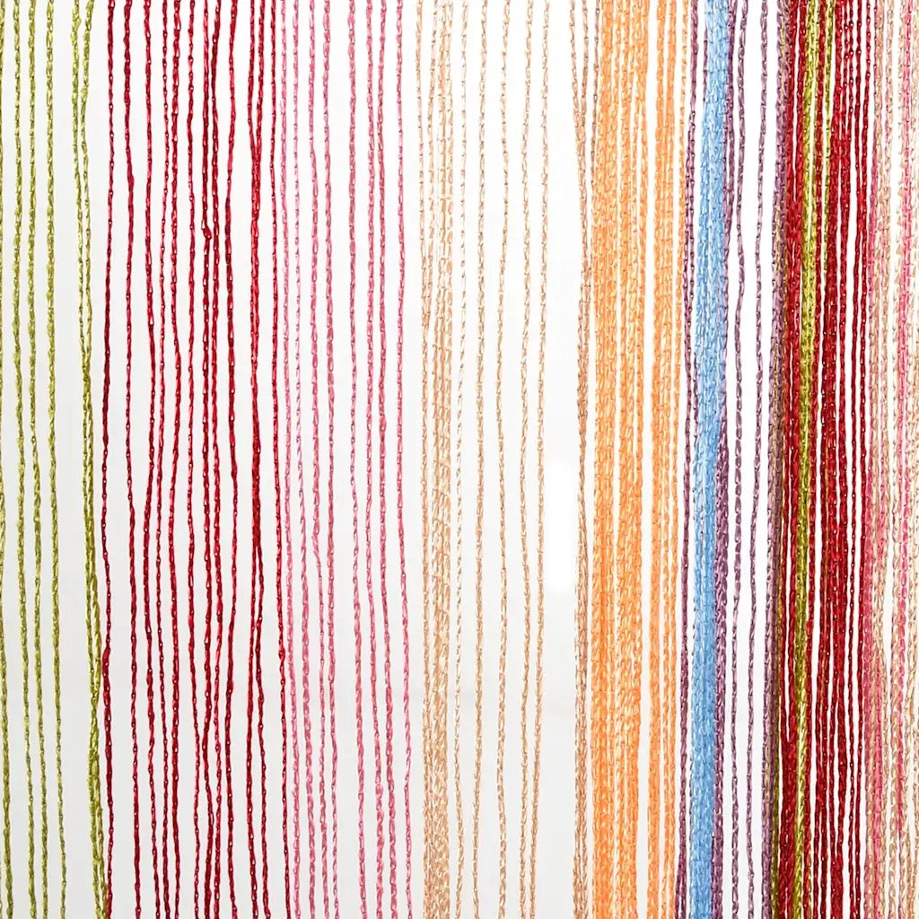 vidaXL Tende a Filo 2 pz Multicolore 140x250 cm