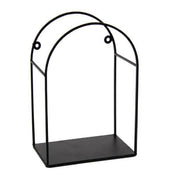 Trade Shop - Mensola Bacheca Da Parete Metallo Nero 17x10x25cm Serie Industrial Arco 822292 -