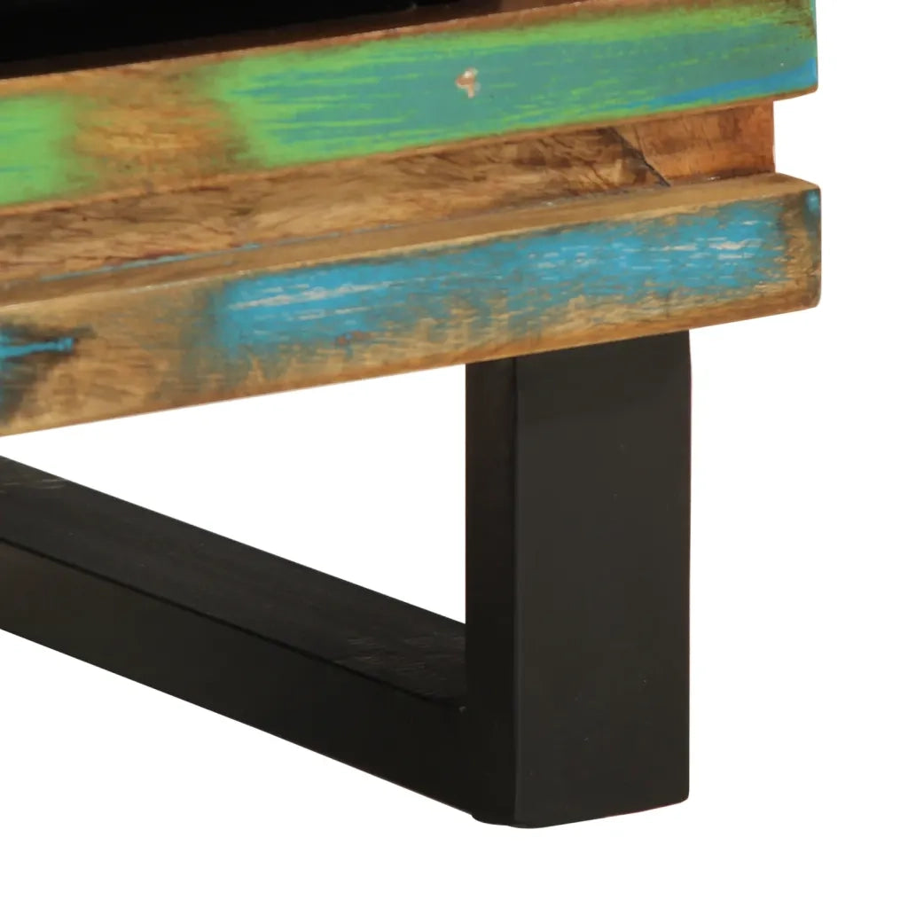 vidaXL Comodino 40x34x46 cm in Legno Massello di Recupero