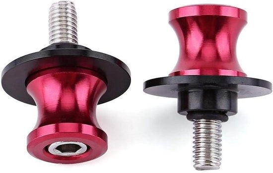 Bracci oscillanti da 2 pezzi 6-8-10 mm per sospensione posteriore di motocicletta in alluminio CNC a bobine rossa.