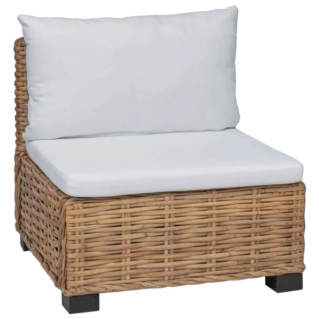 Divano Medio con Cuscini GENDT Rattan naturale Naturale 42034388