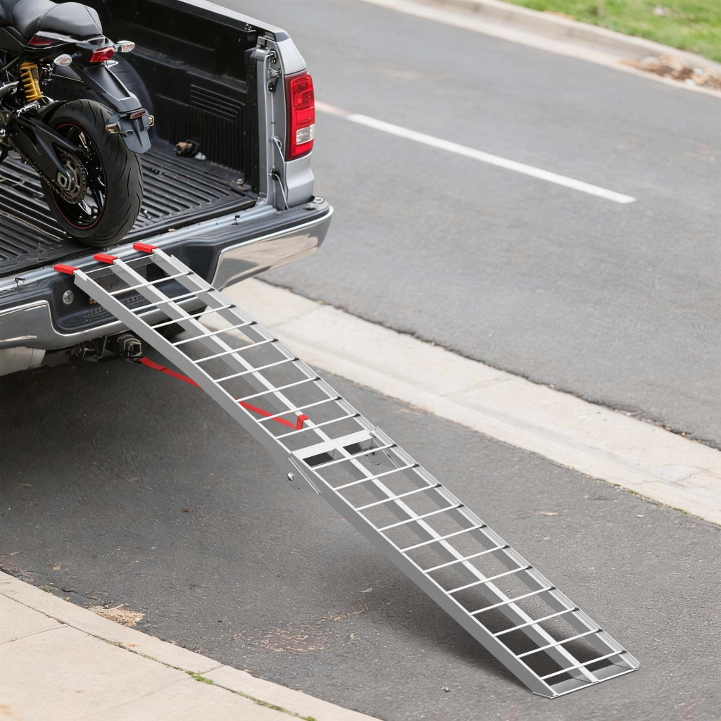 Rampa di carico 226cm 340kg ripiegabile in alluminio per moto e quad Rampa carico moto