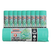 MAURY'S SACCHI PER PATTUMIERA 80X120 CM 10 CONFEZIONI DA 10 PEZZI IN COLORE VERDE