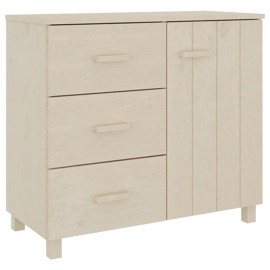 Credenza | Madia | Buffet da pranzo | Armadio da pranzo HAMAR ambra 90x40x80 cm in Legno Massello di Pino