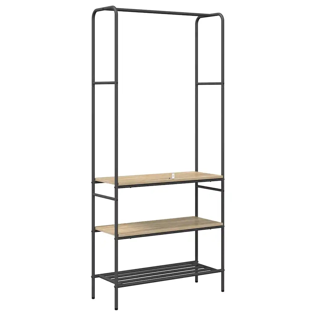 Stendibiancheria con lo scaffale Rovere Sonoma 77 x 30 x 171 cm 868464