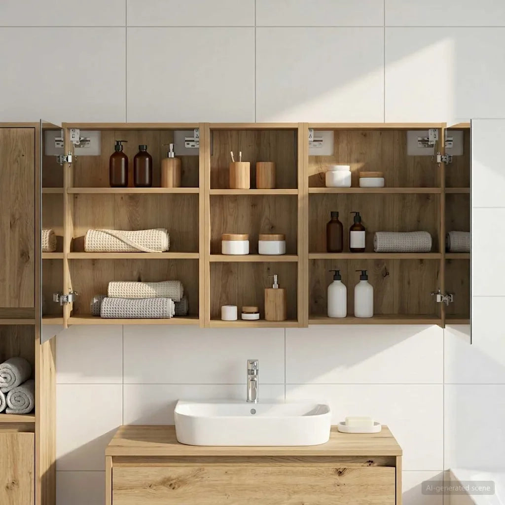 Set di Armadi da Bagno 3 pcs 116 x 16 x 62,5 cm