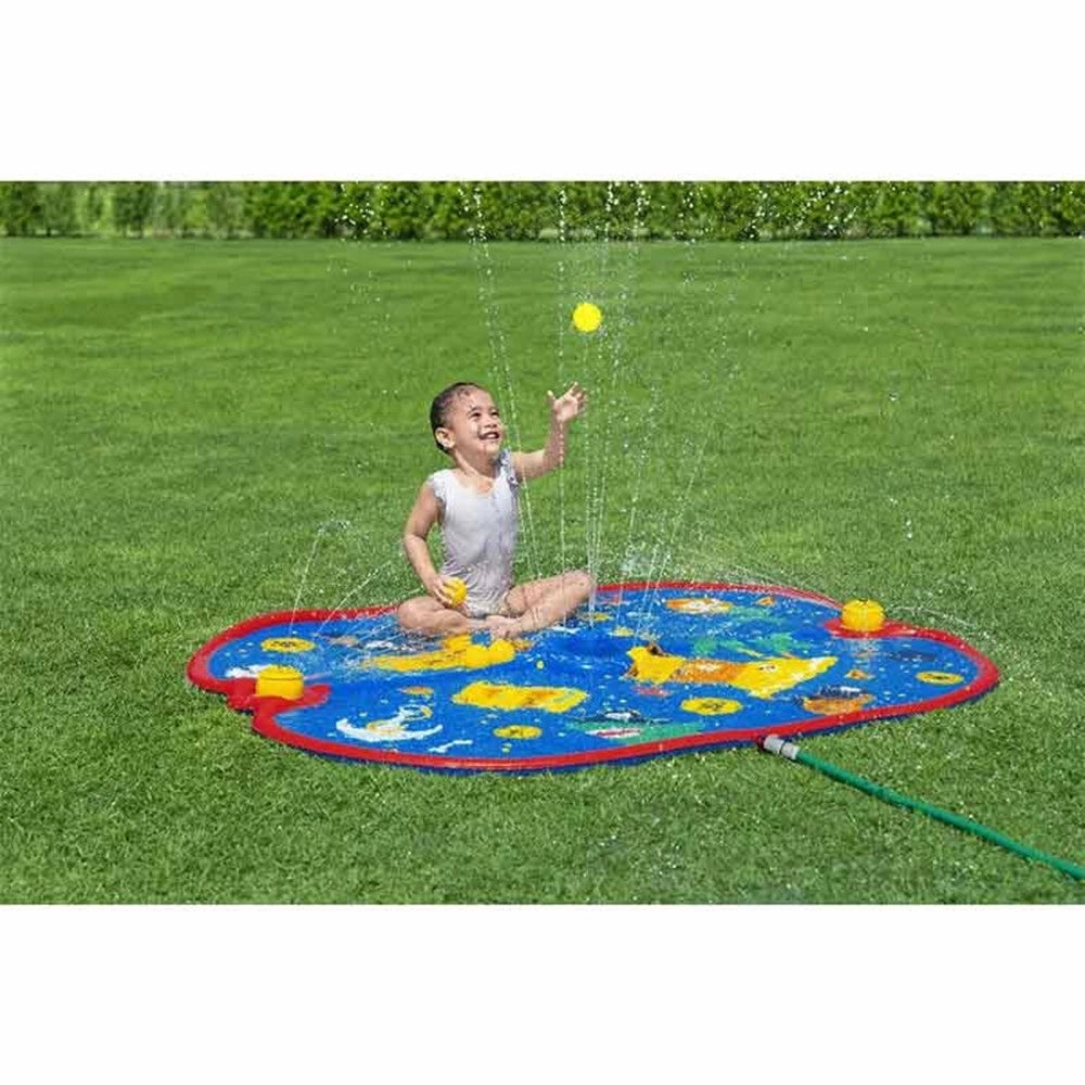Trade Shop - Tappetino Gonfiabile Pirata Spruzzi Pirate Paraside 170x140cm +2 Anni Giardino 52725 -